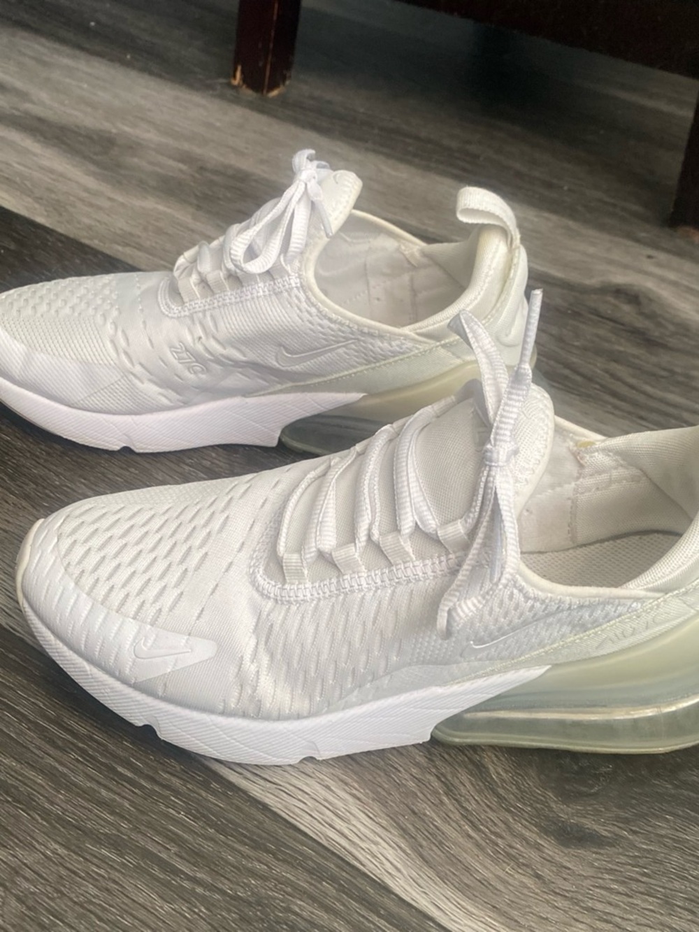 Nike Women's All-White Air Max 270 Style Sneakers
